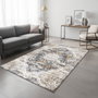 Conceptum Alfombra Woosonıl083 160 x 230 cm Crema, Gris y Rojo Burdeos